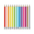 Set of colorful pencils.