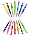 Set colorful pens Royalty Free Stock Photo