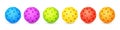 Set of Colorful Pickleball Balls With 40 Holes for Outdoor Game