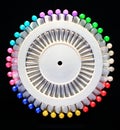 Set of colorful pins Royalty Free Stock Photo