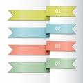 Set of colorful ribbons