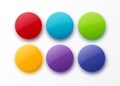 Set of Colorful Round Badges. Royalty Free Stock Photo