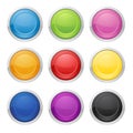 Colorful round buttons - Illustration