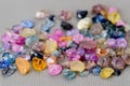 Set of colorful sapphires Royalty Free Stock Photo