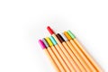 Set of colorful school markers as a symbol of education aims in fostering individuality and originality of individuals