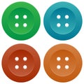 Set of Colorful Sewing Buttons