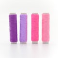 Set of colorful spools of thread Royalty Free Stock Photo