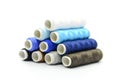 Set of colorful spools of thread Royalty Free Stock Photo