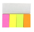 A set of colorful sticky paper Royalty Free Stock Photo