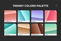 Set of colorful trendy gradient template Royalty Free Stock Photo