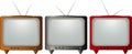 Set of colorful TV