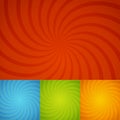 Set colorful twirl background Royalty Free Stock Photo