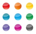 Set of colorful vector badges Royalty Free Stock Photo