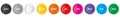 Set of 10 colorful vector buttons Royalty Free Stock Photo
