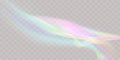 A set of colorful vector lens, crystal rainbow light and flare transparent effects.Overlay for backgrounds.Triangular Royalty Free Stock Photo