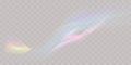 A set of colorful vector lens, crystal rainbow light and flare transparent effects.Overlay for backgrounds.Triangular Royalty Free Stock Photo