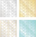 Set of colorful vintage textures. Seamless backgrounds for Wallpaper, vector Royalty Free Stock Photo