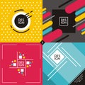 Set of colorful vivid backgrounds and patterns