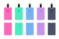 Set of colorful wafer USB flash cards isolated Royalty Free Stock Photo