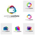 Set of Colorful wallets logo vector template, Creative Wallets logo design concepts