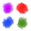 Set of Colorful Watercolor splatters.