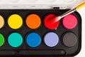 Set of colorful watercolors Royalty Free Stock Photo