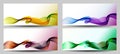 A set of colorful web banners templates. Abstract backgrounds Royalty Free Stock Photo