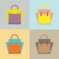 Set of Colorful Women Bag