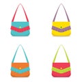 Set of Colorful Women Bag