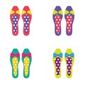 Set of Colorful Women Shoes Royalty Free Stock Photo