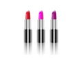 Set of colors lipstick, Makeup beauty , isolated