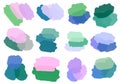 Set coloured paint spots stickers for fabrics and textiles and linens and gifts and cards and kids and hobbies