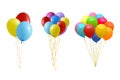 Set of colourful balloons