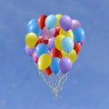 Set of colourful birthday or party balloons Royalty Free Stock Photo