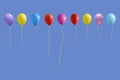 Set of colourful birthday or party balloons Royalty Free Stock Photo