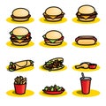 Fast food Icons - Illustration