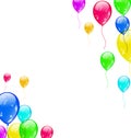 Set colourful flying balloons for your party