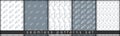 Set of combinable seamless patterns. botanical floral hand drawn lineart elements dots spots, ultimate gray and white. design for