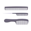 Set of combs. hairdresser tools. barbershop. accessories for beauty. beauty saloon.