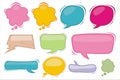 Set comic bubble speech Royalty Free Stock Photo