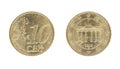10 euro cent, from 2002 Royalty Free Stock Photo