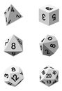 Game Dice Illustration Roleplaying Board Game Set Royalty Free Stock Photo