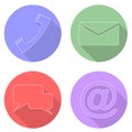 Set communication icons Royalty Free Stock Photo