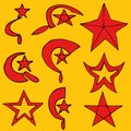 Set communist symbols