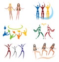 Set of Community / Social Network / Sports Icons Royalty Free Stock Photo