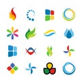 Set of company logos