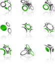 Set of Company symbols. Royalty Free Stock Photo