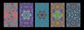 Set of Complex Tessellation Pattern Textures Generative Mosaic Background