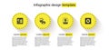 Set Computer api interface, Artificial intelligence robot, AI and . Business infographic template. Vector Royalty Free Stock Photo