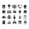 Set of computer icons. Vector illustration decorative design